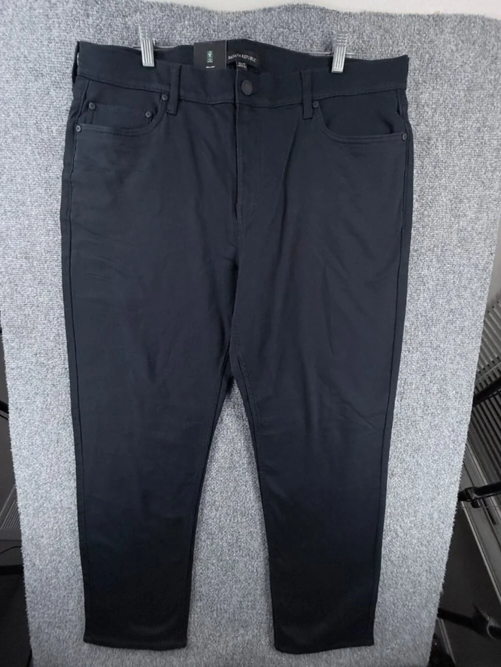 NWT Banana Republic Men 5 Pocket Pants Navy Black Size 40X32 Cotton Chino Casual